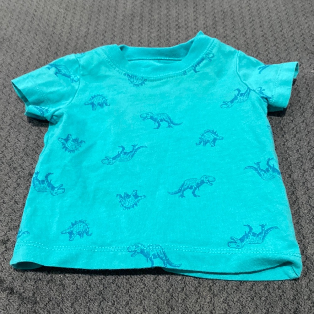 Carter's Blue Dinosaur Print Short Sleeve Tee